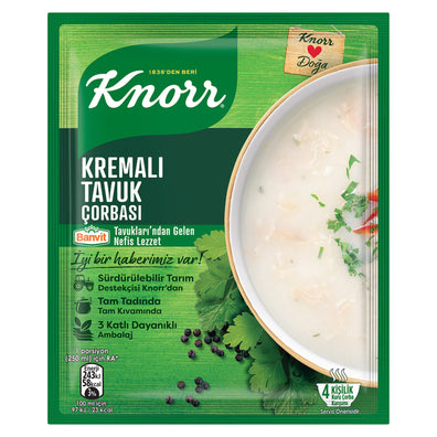 Knorr Instant Soup Cream Chicken (Hazır Çorba Kremalı Tavuk) 65 G